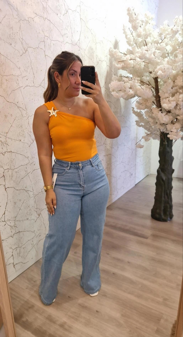 TOP ESTRELA LARANJA