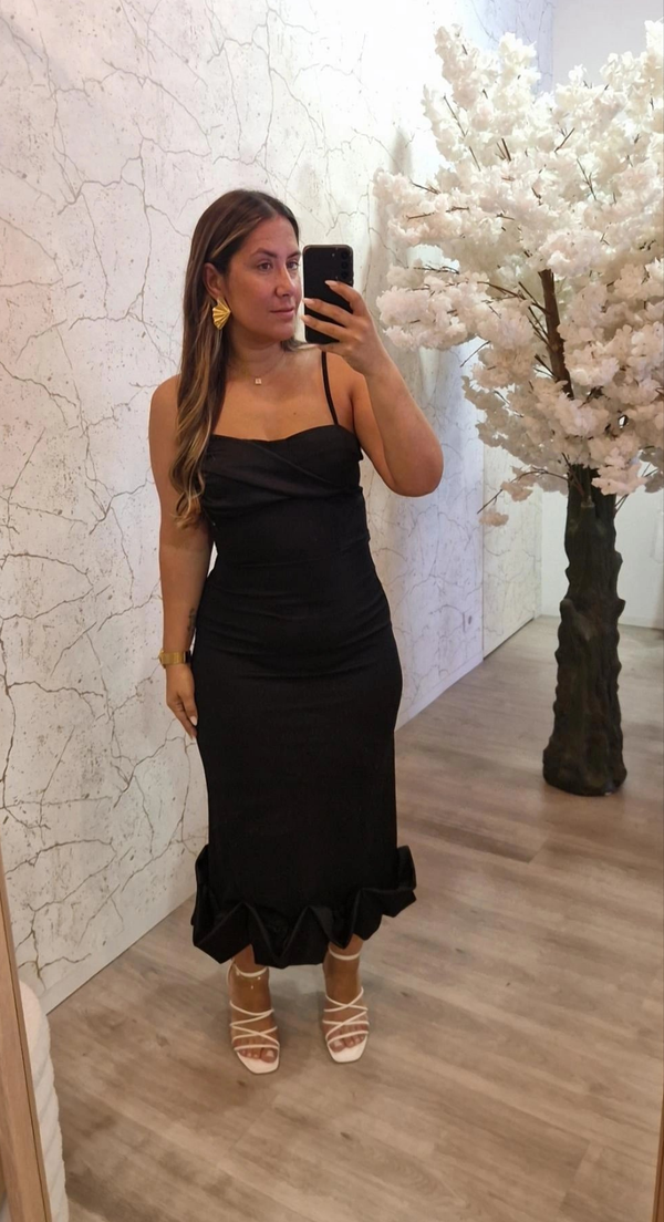 VESTIDO AURORA PRETO