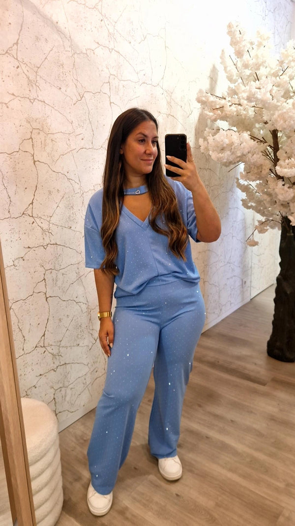 CONJUNTO BRILHO MAYA AZUL