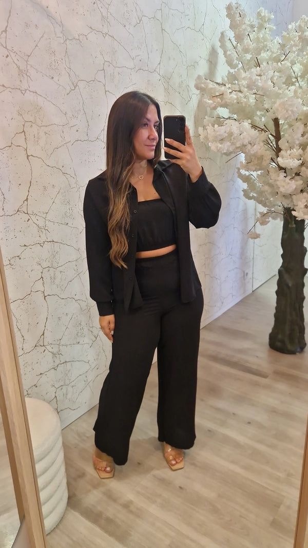 CONJUNTO 3 PEÇAS PRETO