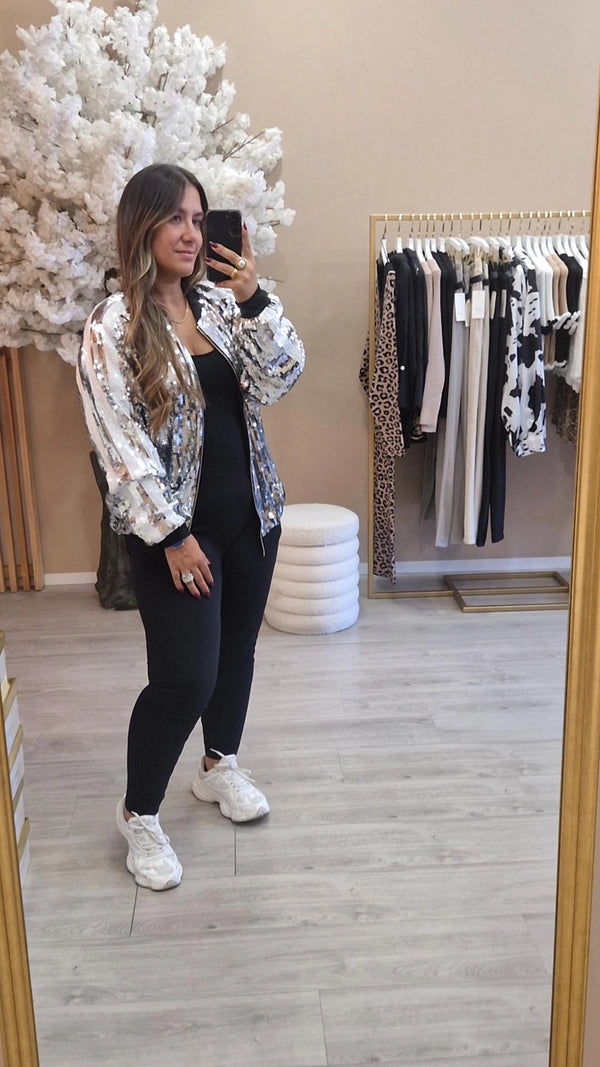 BOMBER OVERSIZE BETTY BOOP PRATA