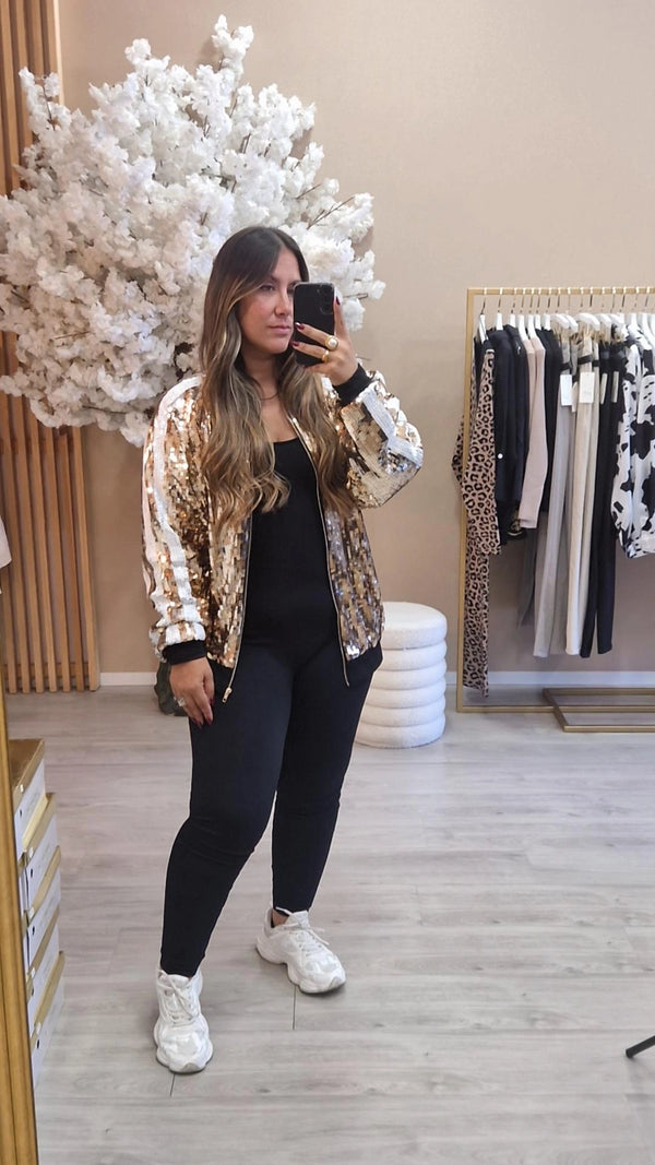 BOMBER OVERSIZE BETTY BOOP DOURADO