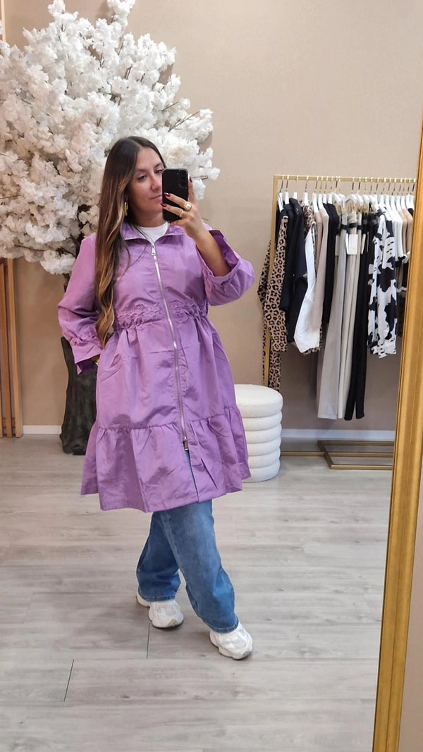 PARKA LILÁS RENDA