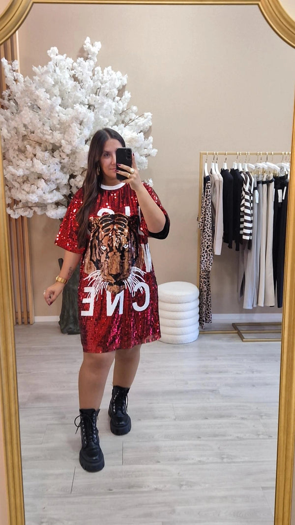 VESTIDO ALEJANDRA VERMELHO