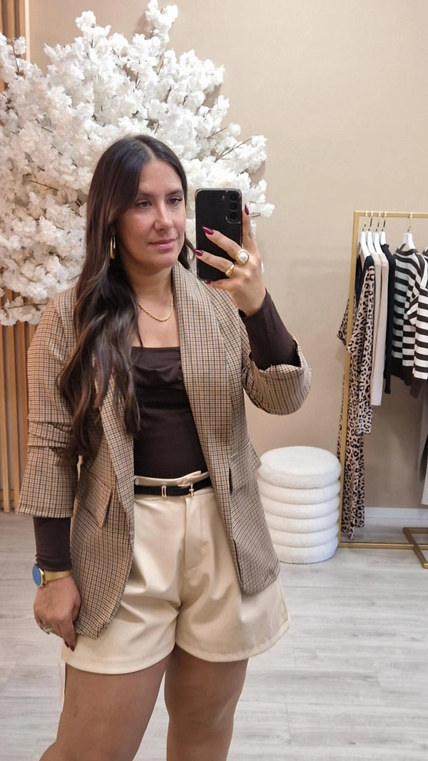 BLAZER XADREZ CASTANHO