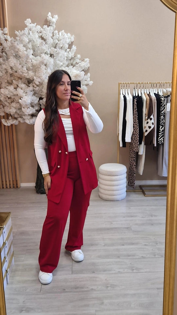 CONJUNTO GLORY VINHO